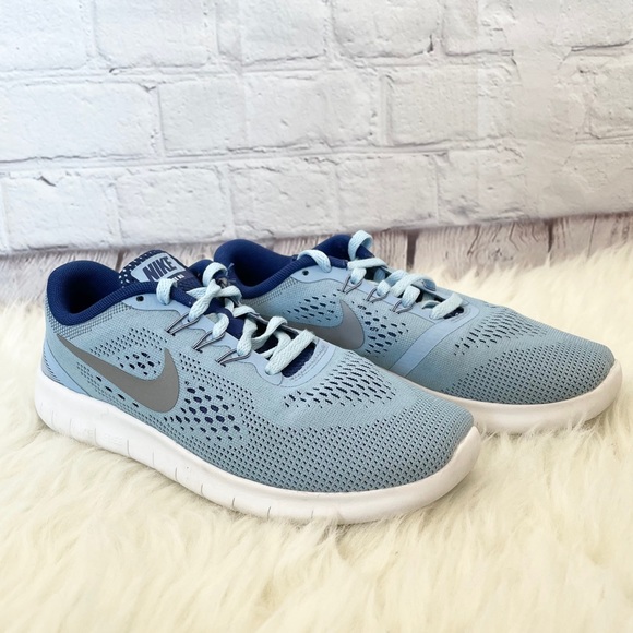 Nike Other - Nike light blue Free Run sneakers | 4Y